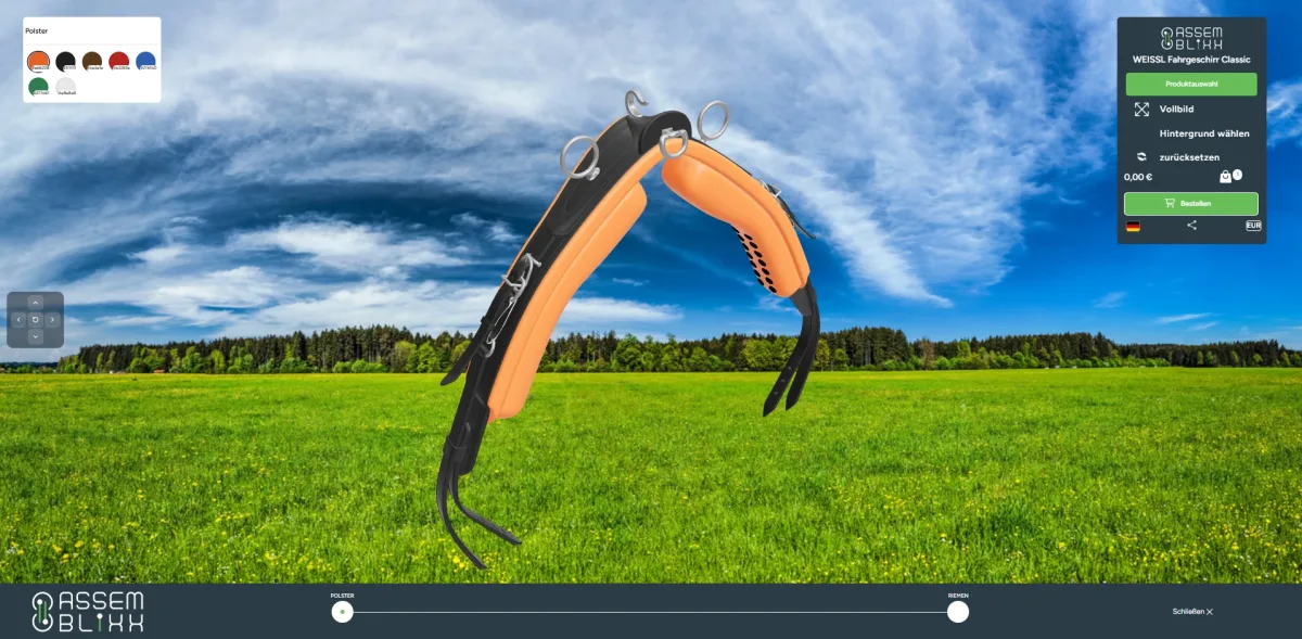 WEISSL Fahrgeschirr Classic im 3D-Konfigurator