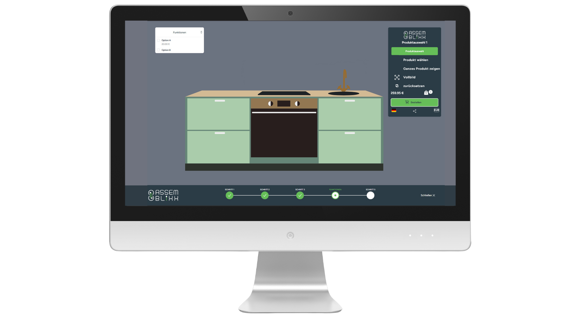 Assemblixx Konfigurator Küchenelemente